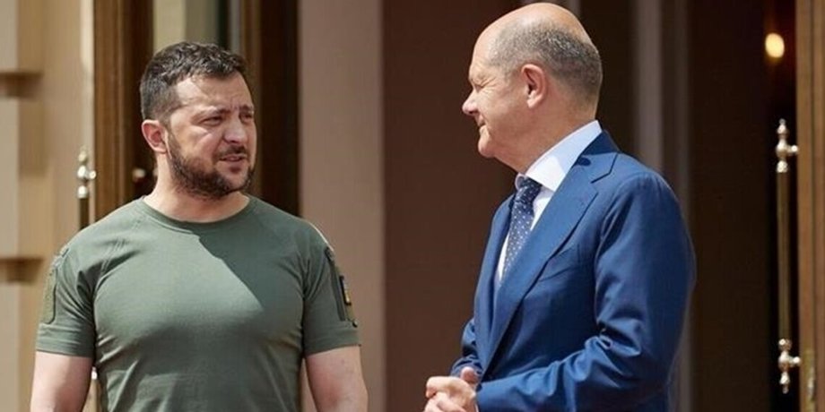 владимир зеленский, олаф шольц, военная помощь Германия