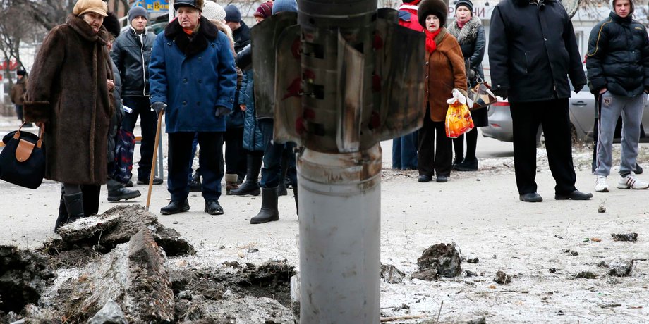 После обстрела Краматорска 10 февраля / Фото: Reuters