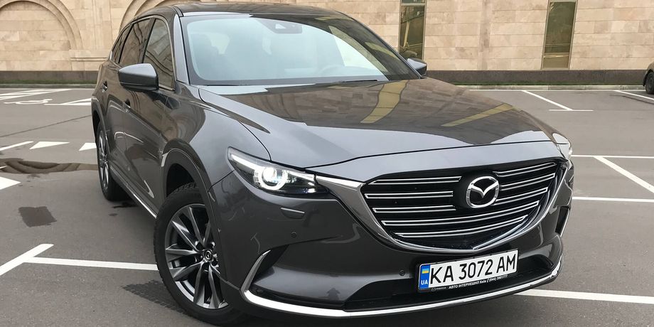 кросовер Mazda CX-9, фото, вид спереду, тест-драйв
