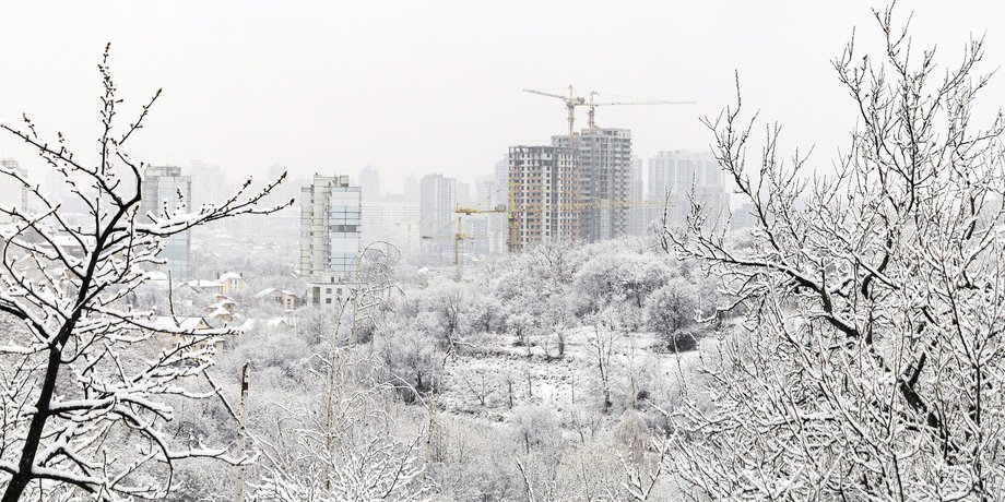 стройка, зима