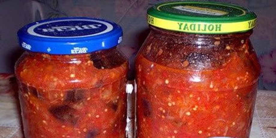 баклажани в томаті, заготовки
