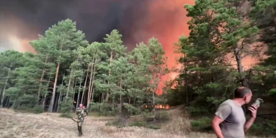 Херсонщина, лісові пожежі, ЗС РФ