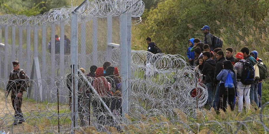 Нелегальные мигранты на границе Венгрии / Фото: Reuters