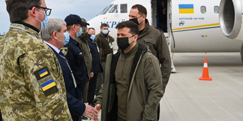 Президент України, Володимир Зеленський, візит в Херсонську область