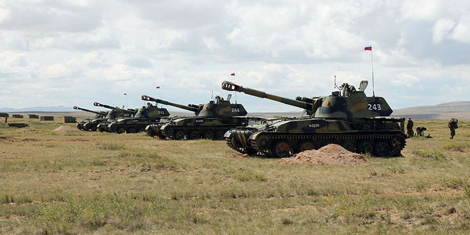 Российские танки на военных учениях / Фото Минобороны РФ