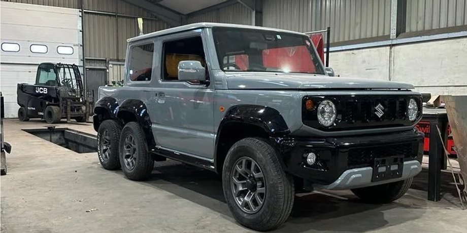 Suzuki Jimny 6X6, Suzuki Jimny, тюнинг Suzuki Jimny, Suzuki Jimny 2019, шестиколесный пикап