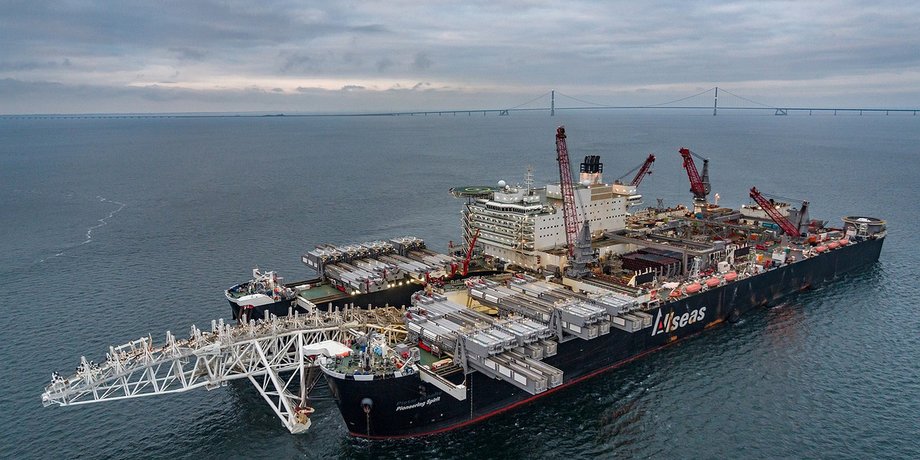 Трубоукладочное судно Pioneering Spirit / Фото: nord-stream2.com