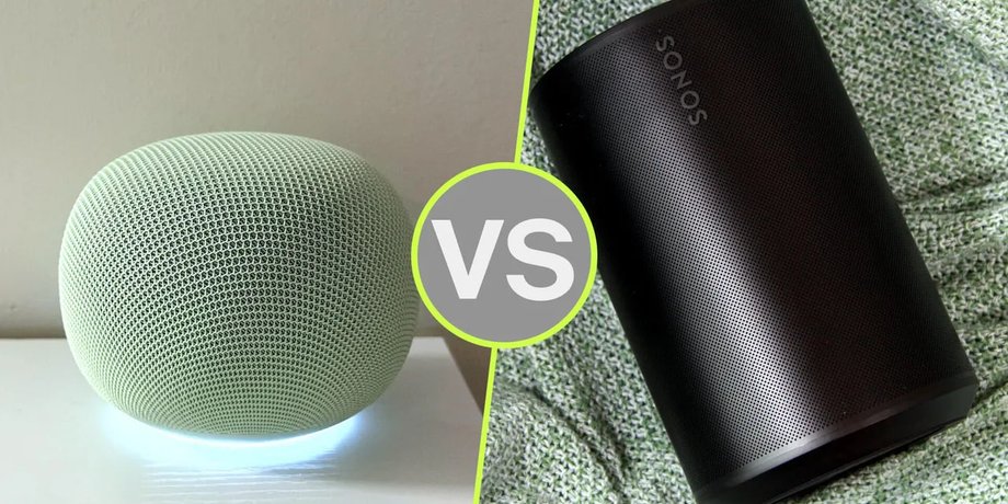 Google Home Speaker та Sonos Era 100 Колонки Google Home Speaker та Sonos Era 100