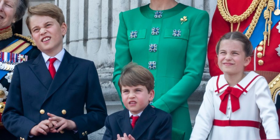 Принц Джордж, принц Луї, принцеса Шарлотта, Trooping the Color 2023, кейт міддлтон, діти принца вільяма, принцеса уельська