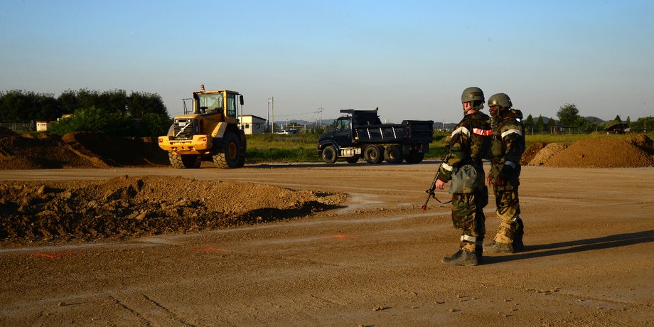 будівництво авіабаза, авіабаза рф