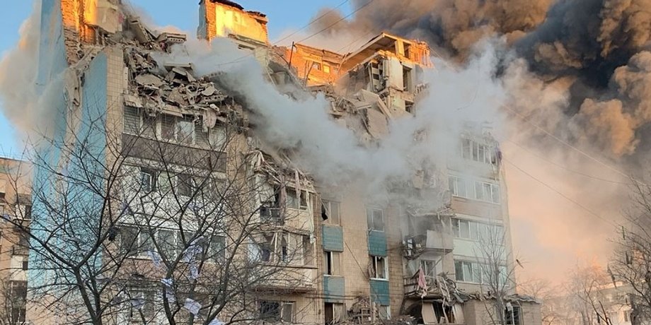 руины дома в Тернополе после попадания Х-101 РФ 19 ноября