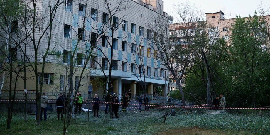 київ, лікарня в києві, атака на київ 1 червня, результати обстрілу києва
