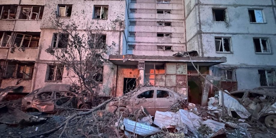 Влучання у багатоповерхівку в Києві 6 липня