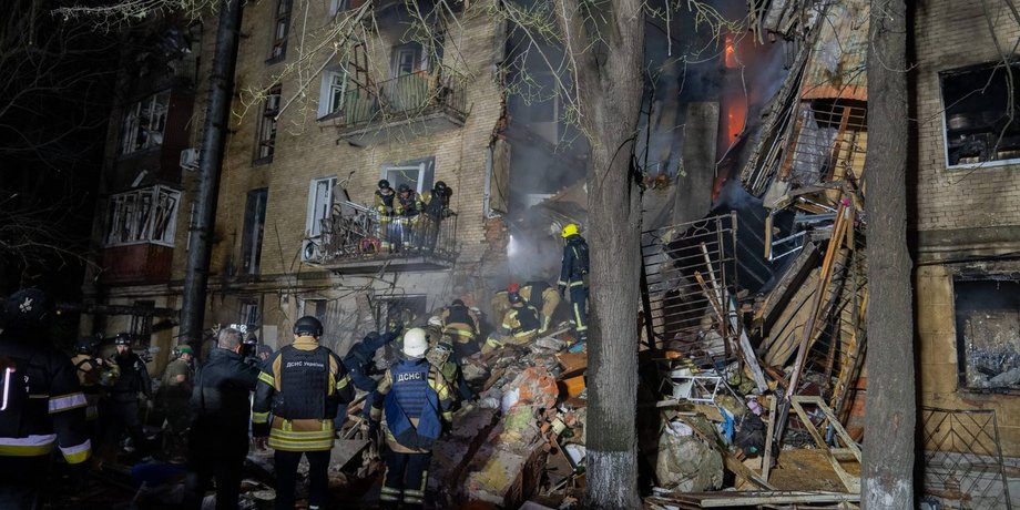 фото разрушенного дома в Харькове 13 октября