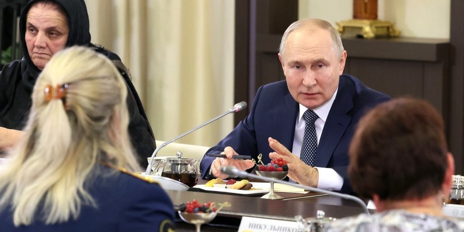 путин, встреча с матерями, путин встретился с матерями