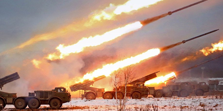 обстрелы украинских сил рф