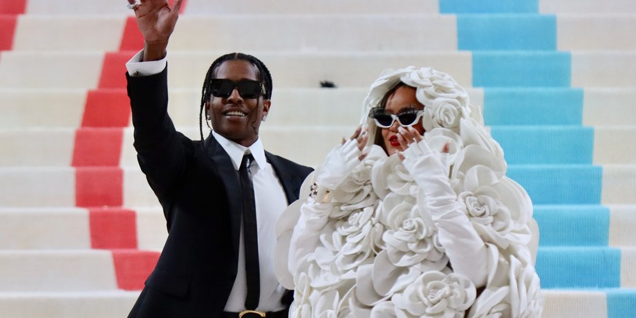 Рианна и A$AP Rocky, Рианна и A$AP Rocky с сыном, новый образ рианны, рианна блондинка, сын рианны