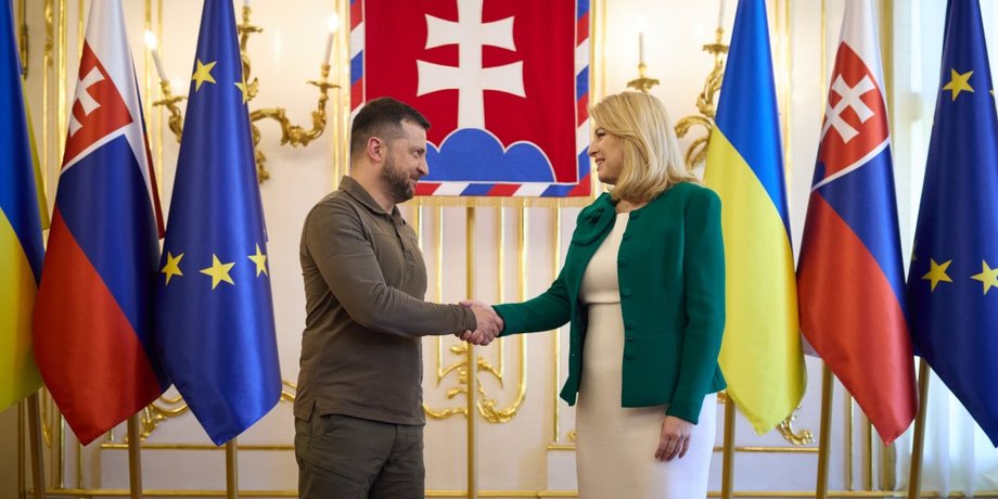 Владимир Зеленский, Зузана Чапутова, Словакия, Украина, война, военная помощь, фото
