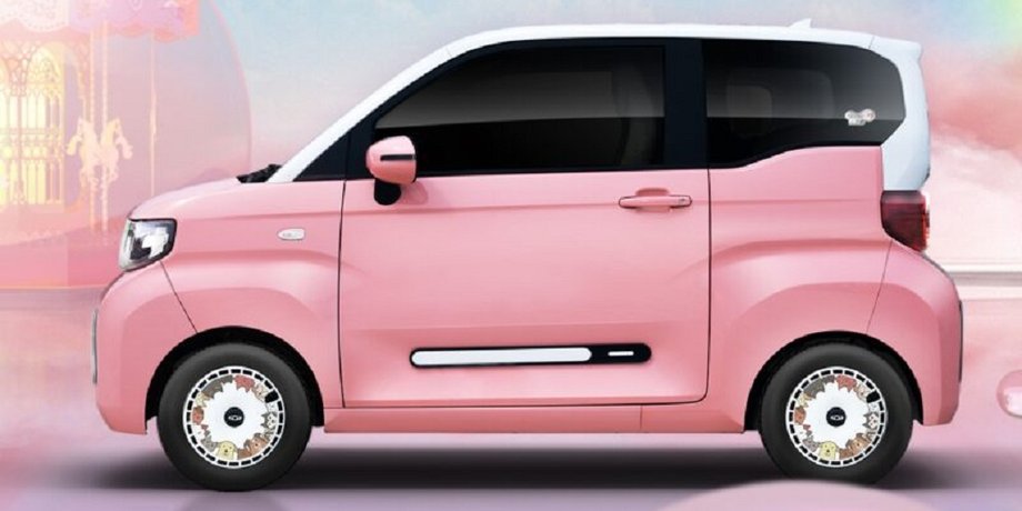 Chery QQ Ice Cream Joyous Peach, Chery QQ Ice Cream, Chery QQ 2022, новый Chery QQ, электромобиль Chery QQ