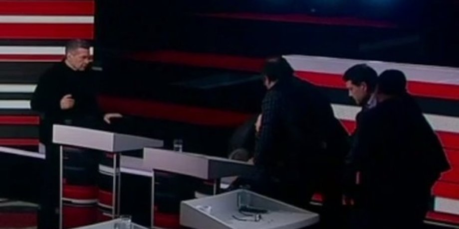 Андрей Карнеев, Андрей Карнеев у Соловьева, Андрей Карнеев упал