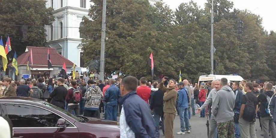 Митинг под Генштабом / Фото: Александр Рудоманов