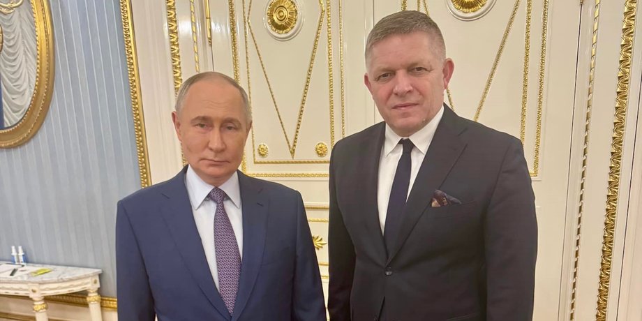 Президент России, Владимир Путин, премьер Словакии, Роберт Фицо