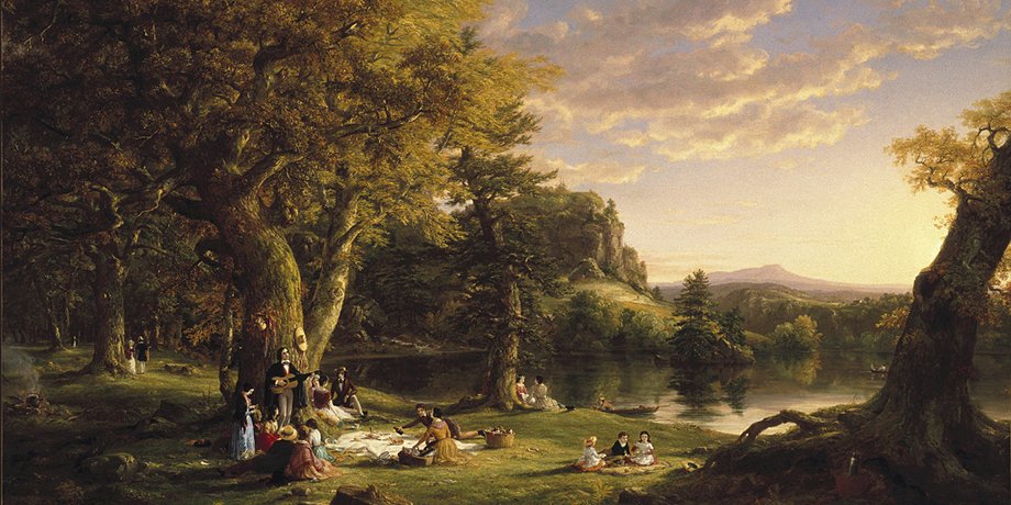 Картина Томаса Коула "Пикник", 1846 г
