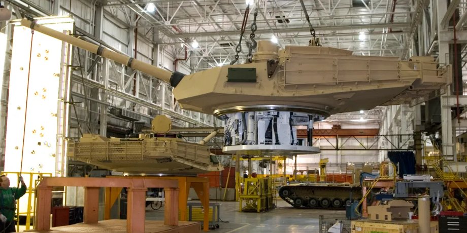 производство abrams, танк abrams