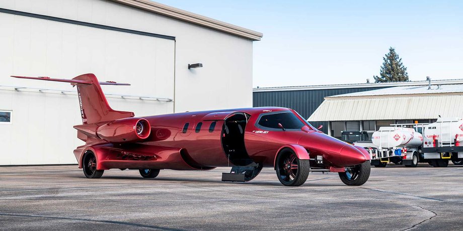 Лимузин Limojet, автомобиль Limojet, самолет Learjet, продажа авто, необычные автомобили