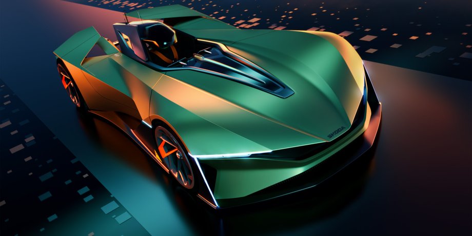Skoda Vision Gran Turismo, Gran Turismo, спорткар Skoda, Skoda vision GT