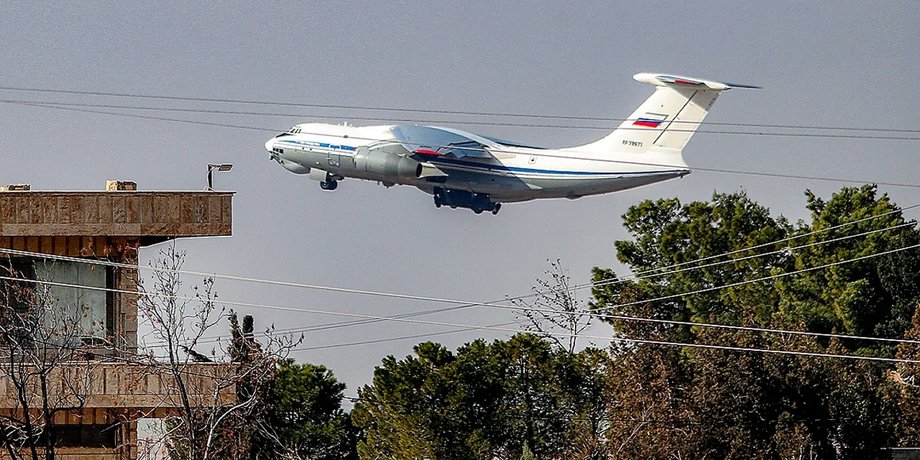 Российский Ил-76 на кубе