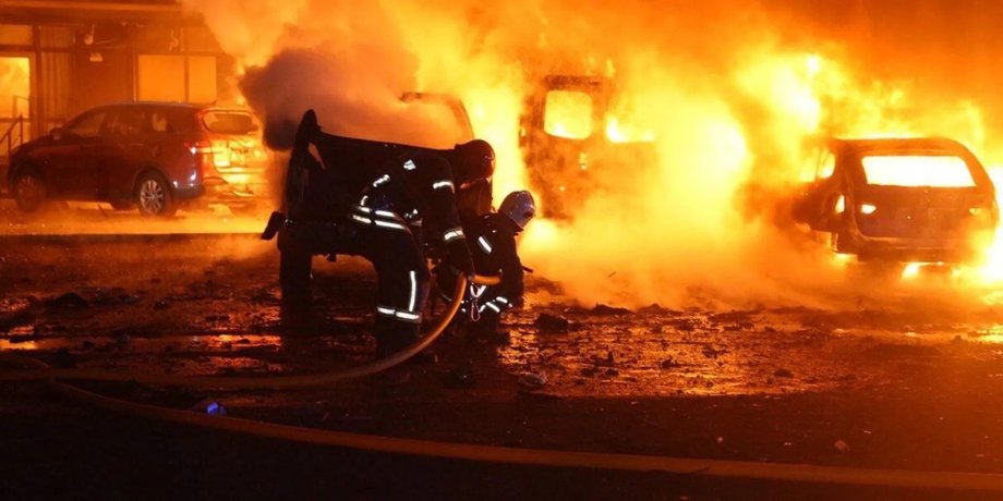 В Сумах российский дрон попал в дорогу