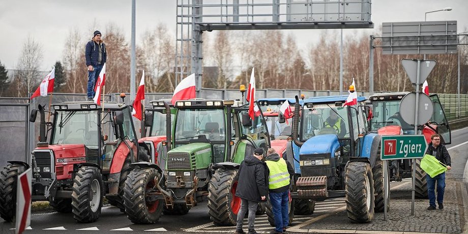 польські фермери протест на кордоні
