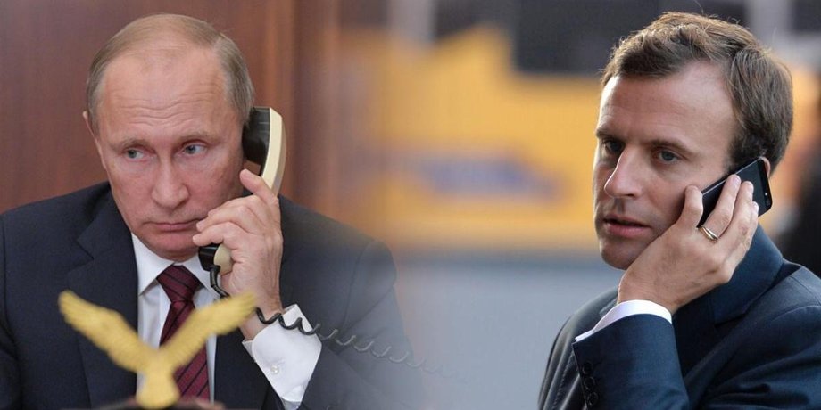 Владимир Путин, Эммануэль Макрон