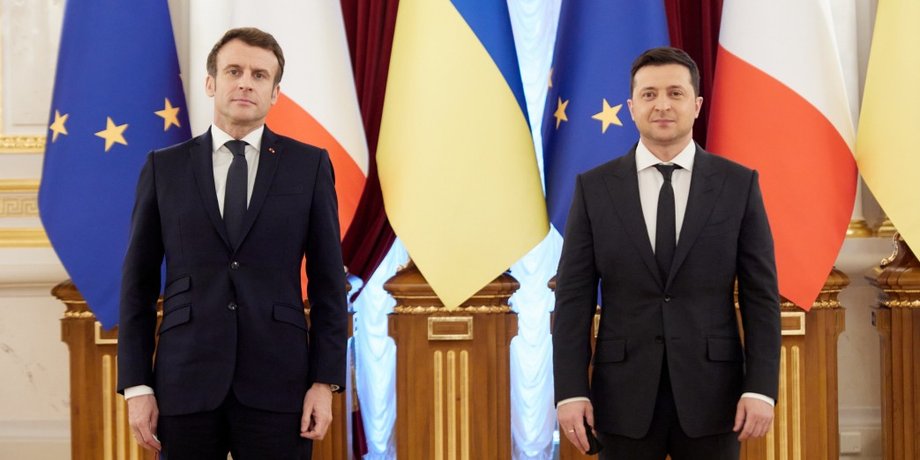 Макрон Зеленский