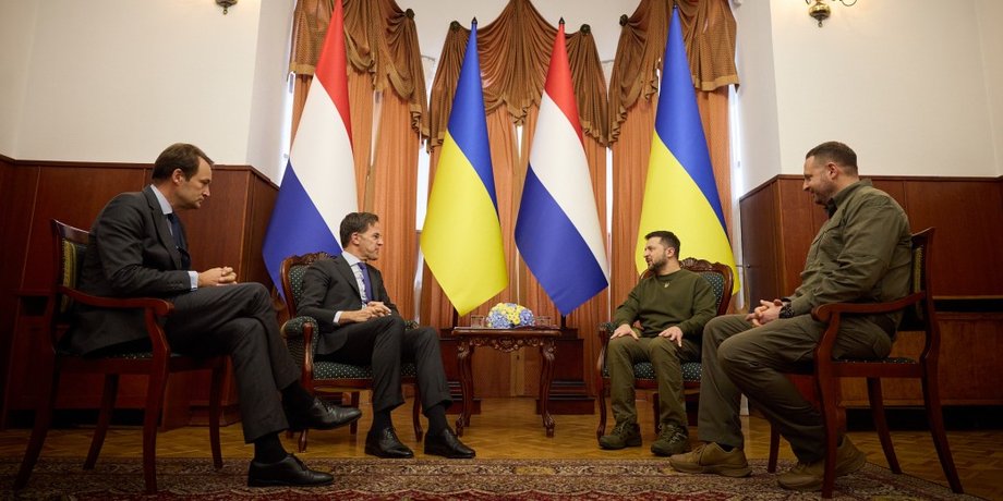 Зустріч президента Володимира Зеленського та прем'єра Марка Рютте