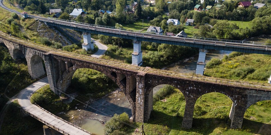 Ворохта, виадук, достопримечательности Карпат
