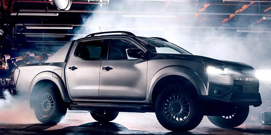 электромобиль EBRO, Nissan Navara, пикап Nissan, электромобиль Nissan