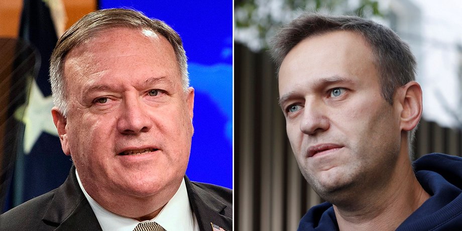 Майк Помпео и Алексей Навальный