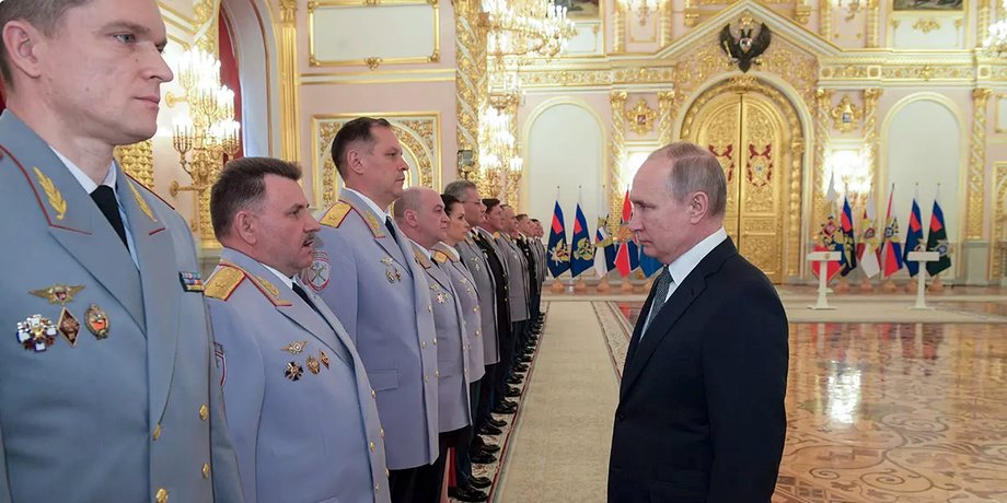 Володимир Путін, вище командування РФ, російські генерали, Росія, війна