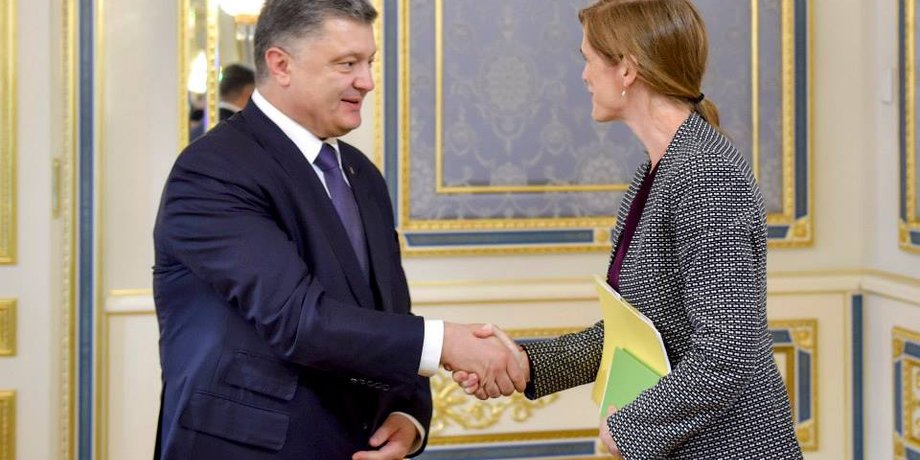 Петр Порошенко и Саманта Пауэр / Фото: Facebook Петра Порошенко