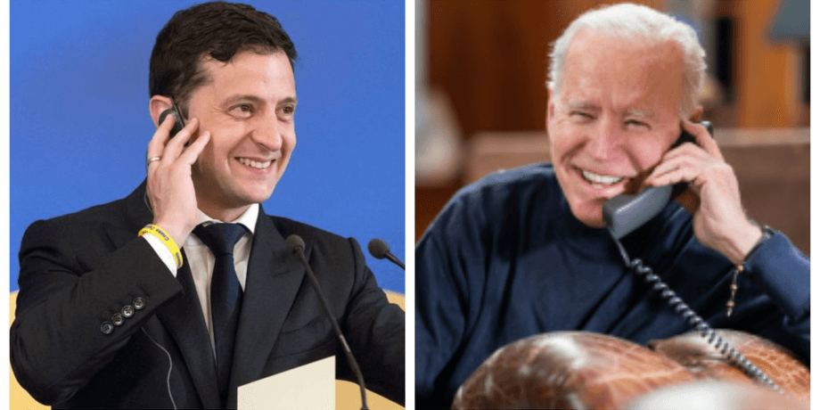 Байден и Зеленский, байден, зеленский, президент Украины, президент США, вашинтон, украина, сша, телефонный разговор