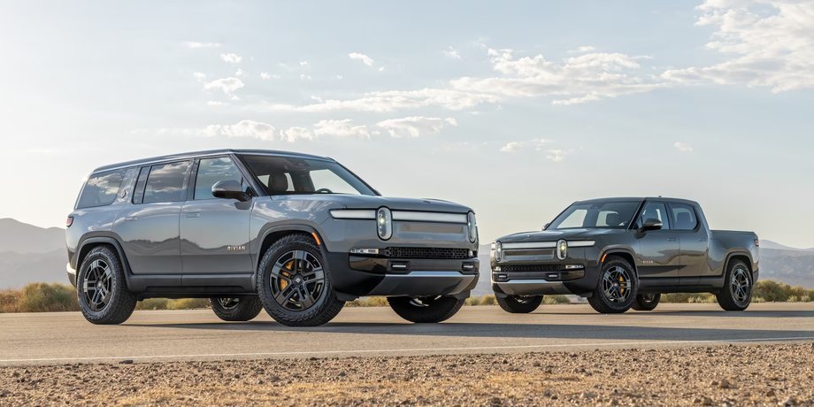 Rivian R1T, Rivian R1S, пикап Rivian, электромобиль Rivian, новый Rivian R1T, новый Rivian R1S
