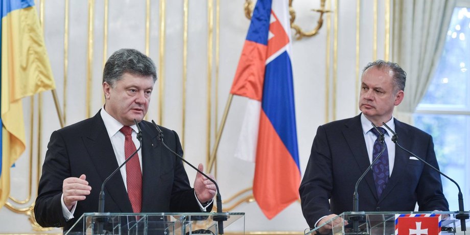 Петр Порошенко и Андрей Киска / Фото пресс-службы президента Украины