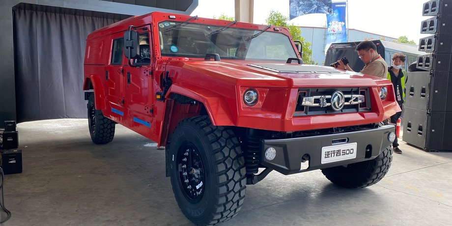 Dongfeng Mengshi Retrograde 500, Dongfeng Mengshi, Hummer H1, копия Hummer H1, китайский Hummer, китайский внедорожник