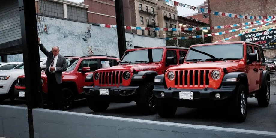 продажа авто, б/у авто, ціни на авто, Porsche 911, Toyota RAV4, Jeep Wrangler, найліквідніші авто