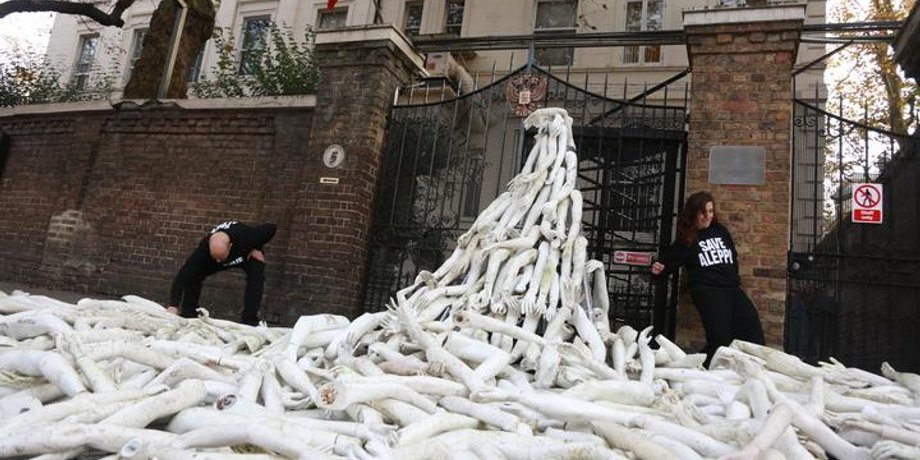Акция в Лондоне / Фото: facebook.com/TheSyriaCampaign