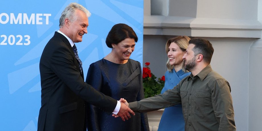 Учасники саміту у Вільнюсі, Володимир Зеленський на саміті НАТО