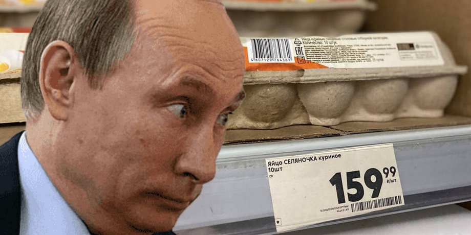 яйца, Путин, цены на яйца РФ