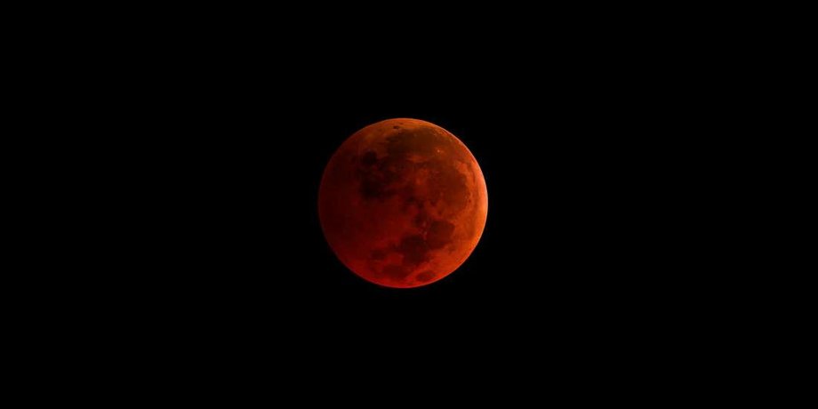 Суперлуние 31 января 2018 года. NASA